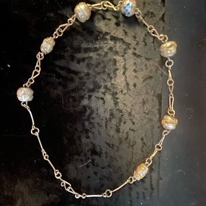 Vintage 1960s Murano Glass Bead Choker 15 Inches Purchased in Venice